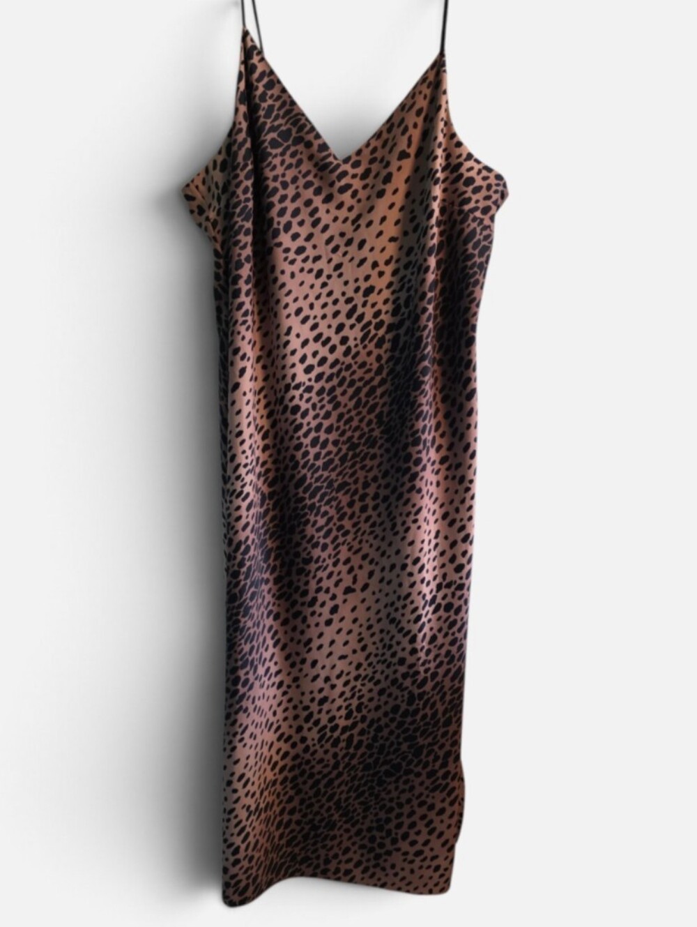 Good American Leopard Print Slip Dress
